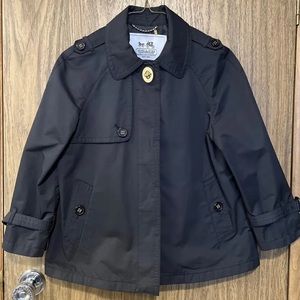 Rare COACH Leatherware Pea Coat Size XS Turn Key Lock Gold Accent